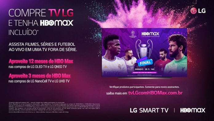 No televisor LG assista a transmissão ao vivo da final da Champions League na HBO Max