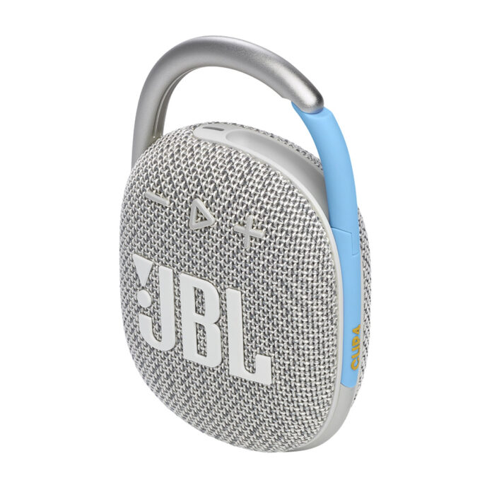 Ecologicamente correta caixa de som bluetooth JBL Clip 4 Eco.