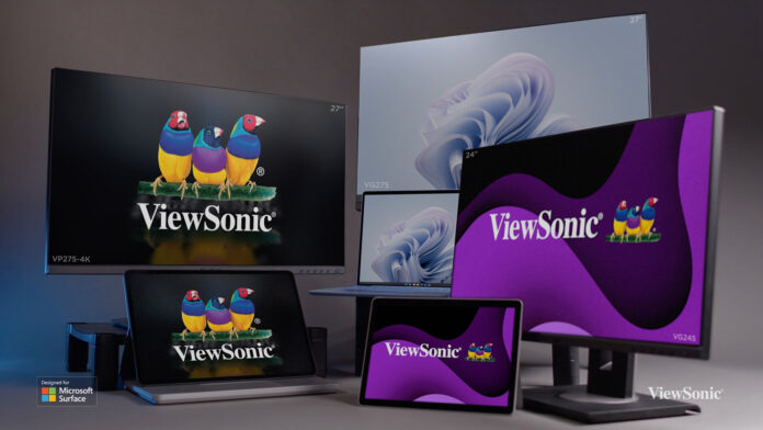 a ViewSonic teve três de seus monitores, os modelos VG245, VG275 e VP275-4K .